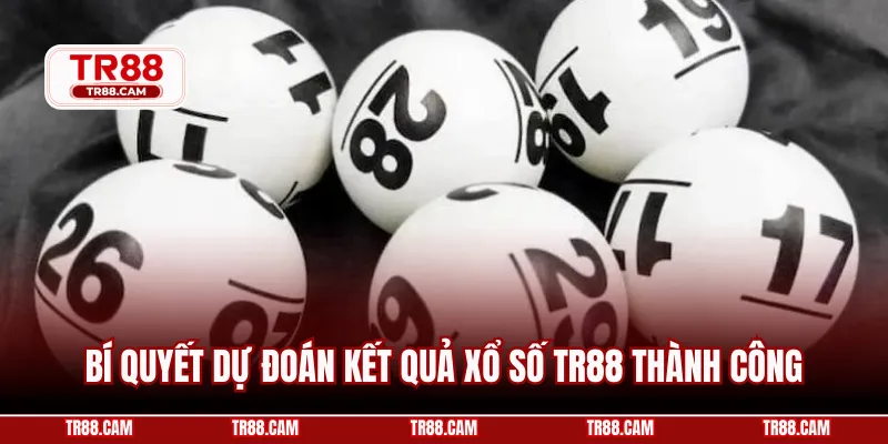 Bí quyết dự đoán kết quả xổ số TR88 thành công